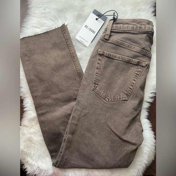 New! Re/Done Chocolate Brown Pants - Picture 1 of 5